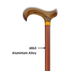 Bâtons de marche réglables en aluminium 75-100cm avec poignée en bois Léger Durable Capacité de charge de 110kg Plus 10 couleurs disponibles - Product Image 4