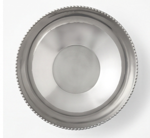 Bol en métal artisanal haut de gamme avec base en branches dorées et intérieur argenté poli, idéal pour servir des aliments lors de fêtes ou comme centre de table décoratif. - Product Image 3