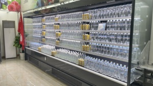 Refrigerador Comercial Multiusos con Enchufe, Refrigerador Vertical <span class=keywords><strong>Abierto</strong></span>, Vitrina Refrigerada para Supermercados - Product Image 3