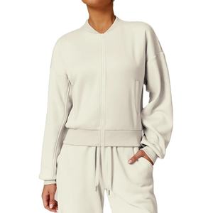 Femmes hiver grande taille solide à capuche costume de sport 100% coton contraste couleur ensembles noir tailles XL XXL XXXL XXXXL - Product Image 2