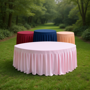6ft Rectangle Eco-Friendly Banquet Linen <b>Table</b> <b>Cover</b> for Home Wedding Events - Product Image 3