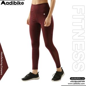 Leggings Deportivos para Mujer Hechos a Medida al por Mayor, 50 Piezas MOQ, Pantalones de Yoga sin Costuras, Diseño Personalizado del Panel Lateral, Color Sólido - Product Image 2