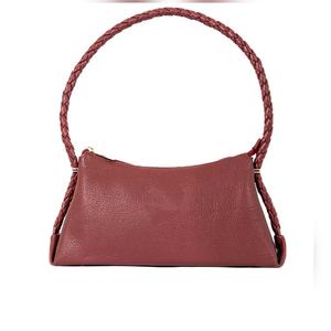 Trendy Soft Leather Shoulder Handbag Braided Strap Ladies <b>Purse</b> Custom Fashion Wholesale Bulk Order Available - Product Image 5