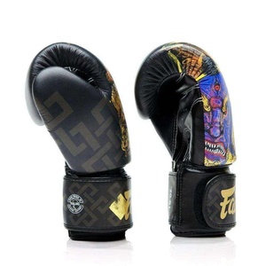 Gants de boxe Fairtex sur mesure, respirants, en cuir de vache véritable, pour Muay Thai, entraînement sportif, équipement de combat sur mesure, vente en gros - Product Image 4