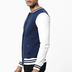 OEM Wholesale Blank Varsity <b>Jackets</b> <b>for</b> <b>Men</b> with Custom Logo Breathable Fabric Plain Style Fashion Wear <b>Men</b> Varsity <b>Jacket</b> - Product Image 2