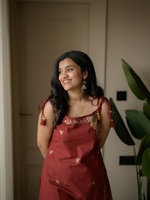 Kurti sans manches pour femme en coton brodé à imprimé numérique, séchage rapide, longueur genou, coupe régulière, style ethnique traditionnel