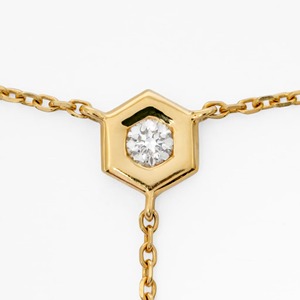 สร้อยคอเพชรทรงหยดน้ำ 14K ทองคำขาว-ทองเหลือง ประดับเพชรแล็บโกรว์ 0.24 กะรัต ดีไซน์หรูหรา พร้อมตัวล็อกแบบก้ามกุ้ง เหมาะสำหรับผู้หญิง สวมใส่ได้ทุกวัน - Product Image 5