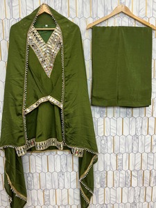 Yellow <b>Silk</b> Traditional Indian Wedding Dupatta Set with Rhinestone Embellishment Women's Ethnic Shawl Spring Summer Wear sexy - Product Image 6