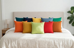 Premium Solid Cotton Eco-Friendly Modern Cushion Cover High Quality Soft <b>Pillow</b> Cover Luxury <b>Sofa</b> Living Room Hotel Home Decor - Product Image 6