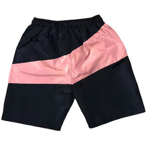 Conjunto de Dos Piezas para Hombre, Chaqueta Cortavientos con Capucha y Pantalones Cortos, Panel Reflectante, Cierre de Cremallera, Logotipo Personalizado, Diseño de Bloques de Color, Nailon - Product Image 3