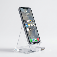 Soporte Universal Transparente de Plástico para Teléfono de Escritorio y Móvil, Estilo Moderno/Antiguo, para Smartphones