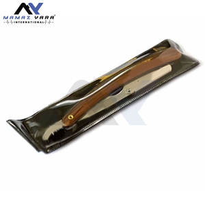 Rasoir droit professionnel en acier inoxydable de qualité supérieure, durable et affûté, pour la rasurage des hommes, usage en salon et à domicile - Product Image 1