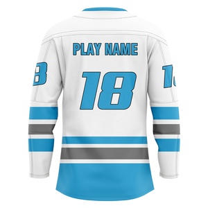 Maillot de hockey professionnel personnalisé, respirant, séchage rapide, unisexe, vêtements de sport, impression numérique, 100% polyester, directement de l'usine - Product Image 2