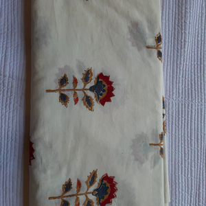 Custom Design Block Printing Cotton Fabric By The Meter Sewing Craft Dresses Making Bags & Home Bedding Accessories Raw Fabric - Product Image 1