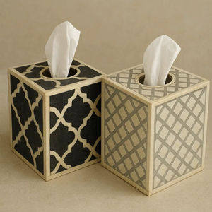 กล่องกระดาษทิชชูสุดหรูสำหรับบ้าน โรงแรม สำนักงาน รถยนต์ ห้องครัว ห้องน้ำ ตกแต่งโต๊ะ และอุปกรณ์ใช้ประจำวัน คุณภาพสูง - Product Image 1