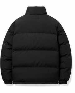 เสื้อแจ็คเก็ตพัฟเฟอร์ผู้ชายสีเทา คอตั้ง ซิปปิด ทรงปกติ - Product Image 6