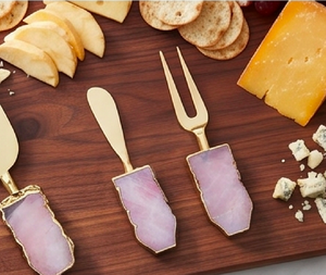 <b>Set</b> Of 3 Stainless Steel And Resin Handle <b>Cheese</b> <b>Knives</b> <b>Set</b> Ideal For Hotel Ware Kitchenware Dining & Tableware Accessory - Product Image 6
