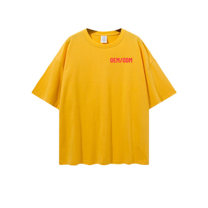 เสื้อยืดทรงบ็อกซี่ แขนตก ทรงครอป สำหรับผู้ชาย ผ้าคอตตอน 100%  แบบเรียบ ไม่มีลาย สั่งทำได้ - Product Image 4