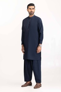 Shalwar Kameez Tradicional para Hombre, Corte Recto, Tela Suave Premium, Ropa Cómoda para Eventos Culturales y Religiosos - Product Image 4