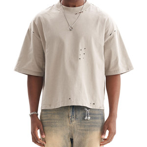 เสื้อยืดโอเวอร์ไซส์ทรงครอปพิมพ์ลายกราฟิกสไตล์วินเทจผ้าฝ้ายลุคสตรีทแวร์สำหรับผู้ชายรุ่นใหม่ปี 2026 - Product Image 5