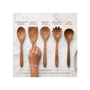 99 GD Wooden Spoon Set with >20 Pieces Eco-Friendly Natural Wood Durable Handmade <b>Kitchen</b> & Dining Utensils From Vietnam - Product Image 1
