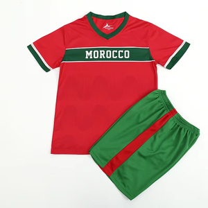 Ensembles d'entraînement pour enfants, haute qualité, 100% polyester, tenue de sport pour jeunes, vêtements de sport tendance et confortables, shorts et t-shirts - Product Image 4
