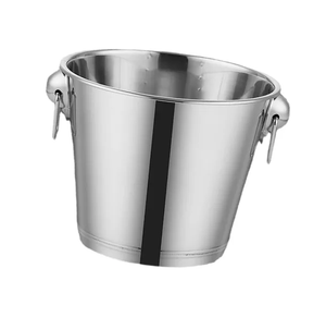 Cubeta de Hielo de Acero Inoxidable, Enfriador de Bebidas, Cubetas para Champaña con Asa, Cubeta de Hielo de Acero Inoxidable en Oferta - Product Image 4