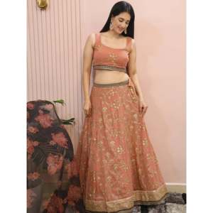 Alluring Pink Georgette Sequins Event Wear Lehenga Choli for Women - Product Image 5