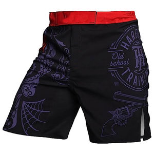 High Quality Unisex Wrestling Shorts Boxing Color <b>Black</b> Violet Kickboxing Martial Arts MMA UFC <b>Boxer</b> Stretch 100% Polyester - Product Image 4
