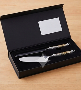 Elegant Cake Knife Server <b>Set</b> in Stainless Steel With Stylish Mosaic Design Flatware Perfect For Wedding And Dessert Serving - Product Image 4