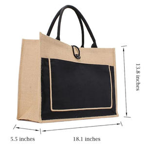 Bolsa de Compras de Yute de Alta Resistencia con Costuras Reforzadas para Suministro a Granel - Product Image 2