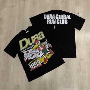 Camisetas DUAA 2026, Nueva Colección, Estampadas con Pedrería, Cuello Redondo, Manga Corta, Estilo Hip Hop, Holgadas, para Hombre, 100% Algodón Transpirable - Product Image 4
