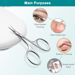 OEM Custom Logo Cuticle Scissors Nail Care Tool Sharp Curved Blade Stainless Steel <b>Trimmer</b> Best Product Cuticle Scissors - Product Image 3