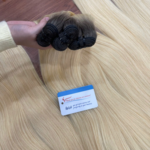 TOP HAIR Machine weft hair extensions Ombre color Combo VietNamese Human Hair No Shed No <b>tangle</b> - Product Image 3