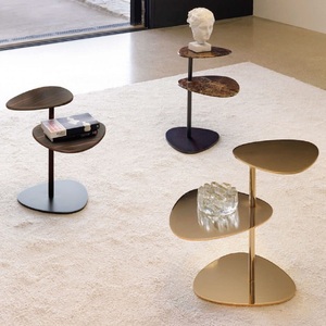 Table de cocktail en aluminium de première qualité, mobilier haut de gamme, table d'appoint en métal pour la maison, l'hôtel, table à vin, table à boissons, laiton - Product Image 3