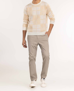 Pull en laine mérinos 100% mélangée, col rond, personnalisé pour homme, automne-hiver - Product Image 4