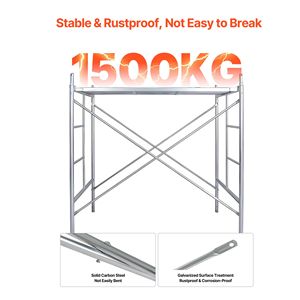 Barre Trasversali Diritte per Ponteggi 6ft x 4ft, Confezione da 4, in Acciaio al Carbonio, Accessorio di Sicurezza a X per Ponteggi - Product Image 6