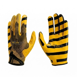 Best Grip Super <b>Sticky</b> American Football Gloves Receiver Gloves with Custom Logo Design - Product Image 6