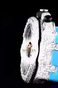 Chronographe de luxe en moissanite et diamants glacés pour montre mécanique ETA, cadran analogique, boîtier en acier inoxydable, bracelet en caoutchouc, étanche 10 bars - Product Image 3