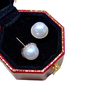Pendientes de Perlas Naturales de Tahití de 10-11 mm, Plata, Doble Uso, con Caja de Regalo - Product Image 5