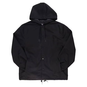 Veste de coach pour homme Homeboys, légère, décontractée, streetwear, fermeture à boutons pression, tissu résistant à l'eau, ourlet ajustable - Product Image 1