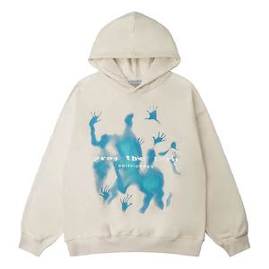 Sudadera con Capucha Oversize Personalizada con Estampado Gráfico para Hombre y Mujer, Unisex, Hombros Caídos, Forro Polar Grueso, Estilo Urbano, con Bolsillo - Product Image 1