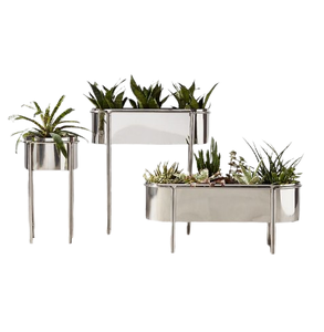 Powder Coated Black Gold Planter Flower <b>Pot</b> Decorative Metal Planter <b>Pot</b> Wedding Decoration Living Room - Product Image 4