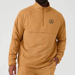 Vestes d'hiver décontractées sur mesure avec fermeture éclair quart de tour et logo frontal, écologiques et respirantes, grandes tailles pour hommes - Product Image 2