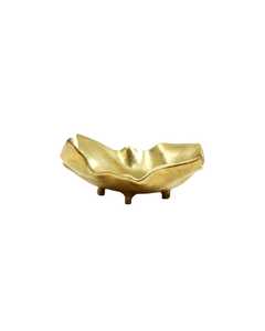 Bol en métal poli fait main éblouissant, design moderne, finition dorée, vaisselle décorative pour offrir en cadeau - Product Image 3