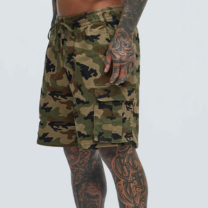Wholesale Custom Regular Fit <b>Y2K</b> Crystal Embroidery Men's Denim Jean Shorts Plus Size Summer Knee Length Distressed Eco-Friendly - Product Image 2