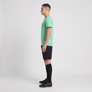 Diseño de Camiseta de Fútbol Verde Menta con Pantalones Cortos Negros y Calcetines de Fútbol a Juego para Uniformes de Equipo - Product Image 3