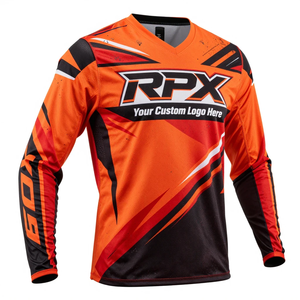 Jersey de Ciclismo de Montaña Reversible de Alta Calidad, Manga Larga, Impresión por Transferencia de Calor, Protección UV, Camiseta de Carreras, Jersey de Motocross - Product Image 1