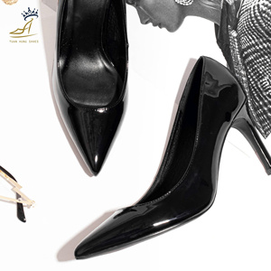 โรงงานรองเท้าเวียดนามมืออาชีพ ODM รองเท้าส้นสูงแบบสวมปลายแหลม 9 ซม. PU รองเท้าสำหรับงานปาร์ตี้ของผู้หญิง - Product Image 1