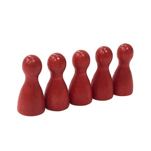 Jeu d'échecs en bois avec pions rouges 12*24mm, 100 pièces - Product Image 6